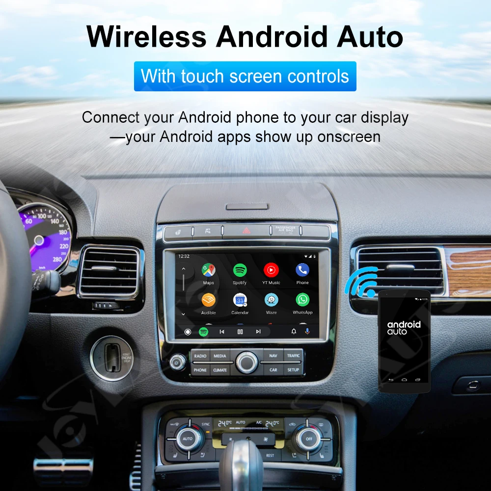 JoyeAuto беспроводной Apple Carplay для Volkswagen VW Toureg 8 0 дюйма 2010 2017 Android автомобильный плеер