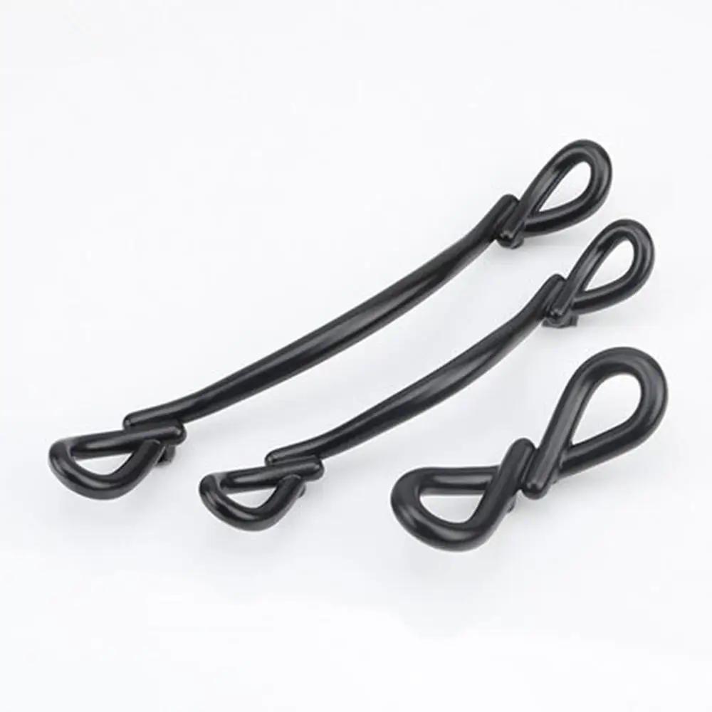 

American black handle cabinet handle door handle European wardrobe door handle modern drawer handle cabinet