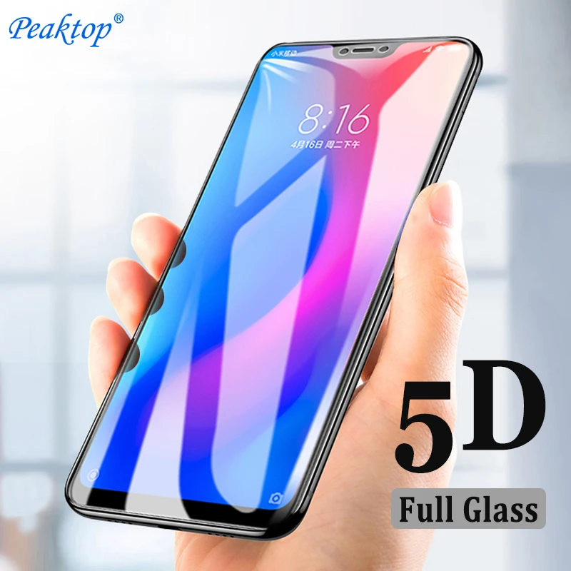 6D Glass for Samsung Galaxy A7 2018 Screen Protector 9H 5D Tempered on J2 Pro J6 J8 J4 Core A9 A6 A8 Plus | Мобильные телефоны и