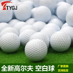 TTYGJ Golf Balls 10 pcs Golf Blank Practice Balls Long Distance Balls Can Be Boxed