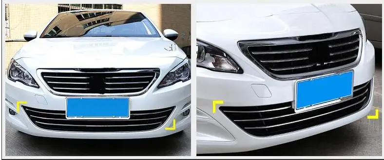 Для peugeot Новинка 408 средняя проволока декоративная ручка модификация Специальная нержавеющая сталь средняя проволока декоративные аксессуары