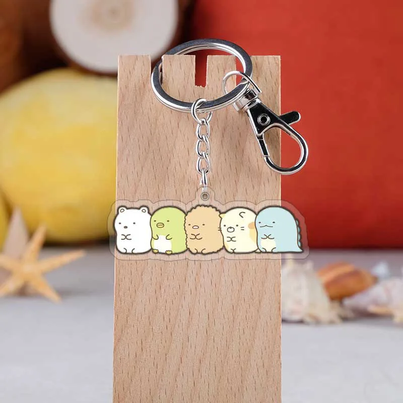 Sumikko Gurashi брелок с милым животным Sumikko Gurashi акриловый брелок с подвеской