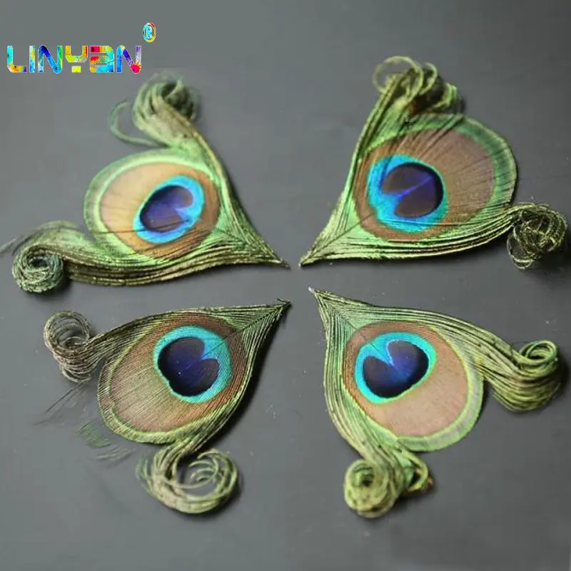 1-3cm jewelry accessory Fashion Peacock Wedding Gifts 50pcs Arranging fashion Flowers packaging dyeing Pearl feather t49 | Дом и сад