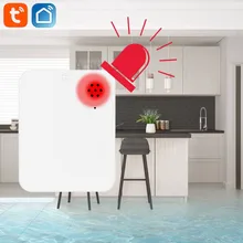 

Wifi Water Detector Leakage Sensor Alarm Leak Detector Sound Tuya/Smart Life App Notification Flood Alert Overflow Security