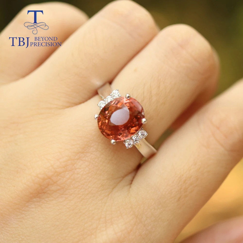 Многоцветное турмалиновое кольцо, натуральный драгоценный камень, овальный 9*11 мм, простой дизайн, Настоящее серебро 925 пробы, хорошее ювелирное изделие для женщин, Рождественский подарок