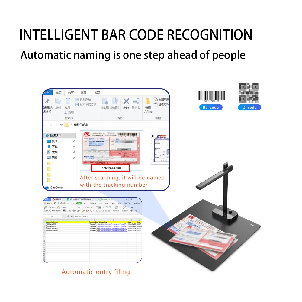 New Version Scanner Book Document Camera 20 Mega-pixel Camera HD Capture Size A3 English Software For Office/School