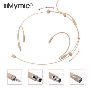 어린이 학생을위한 조정 가능한 헤드셋 무지 향성 콘덴서 마이크!! 4 핀 3 핀 XLR 3.5mm 잠금 가능 헤드 마이크 마이크