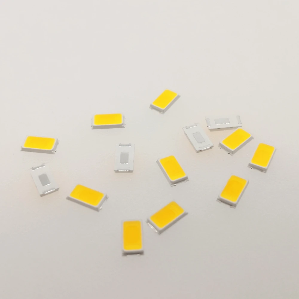 100 шт. 100% оригинальный чип SMD 5730 2835 светодиодная лампа 3 В 40 55 лм 0 5 Вт белый