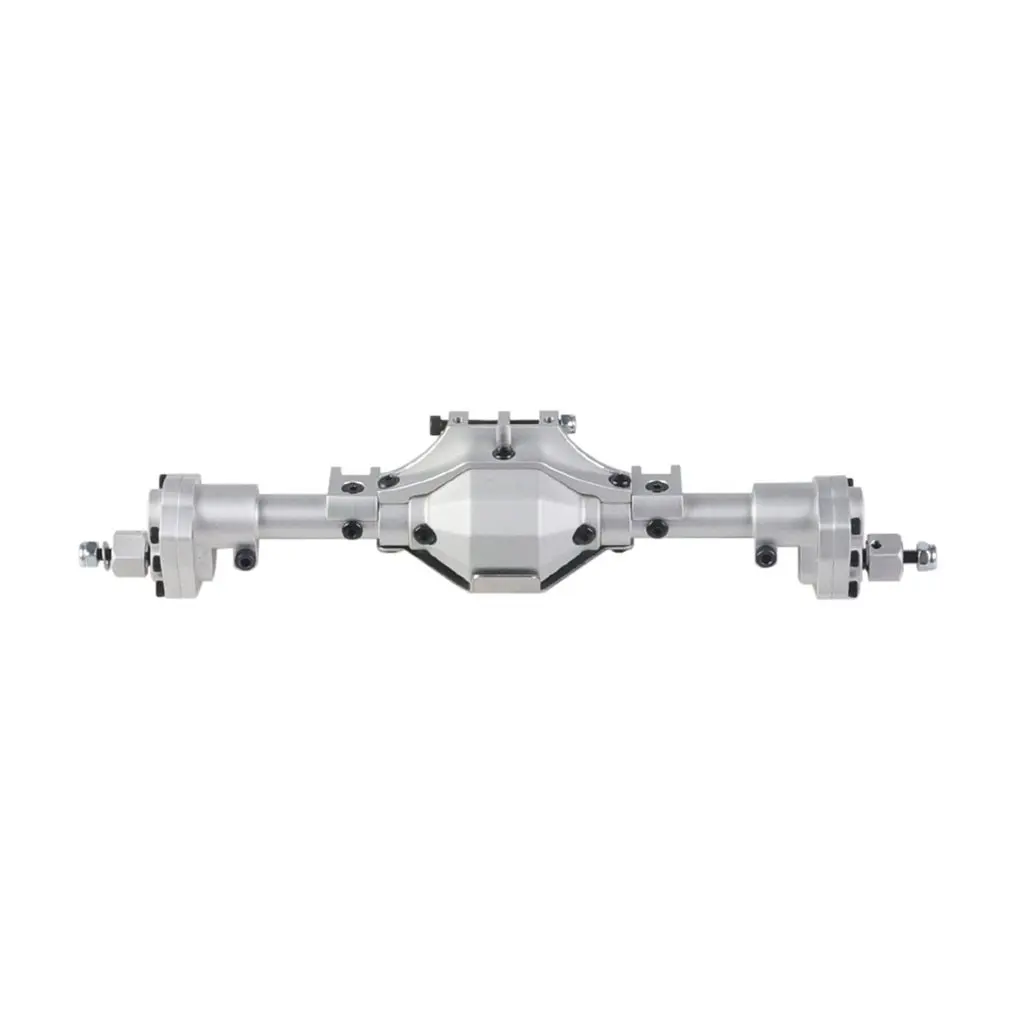 Silver Rear SCX10 Алюминиевый CNC анодированный Полный Передний Задний портальный мост для 1/10 RC Гусеничный автомобиль осевой SCX10 II 90046 90047 Запчасти для обновления - Цвет: Silver Rear