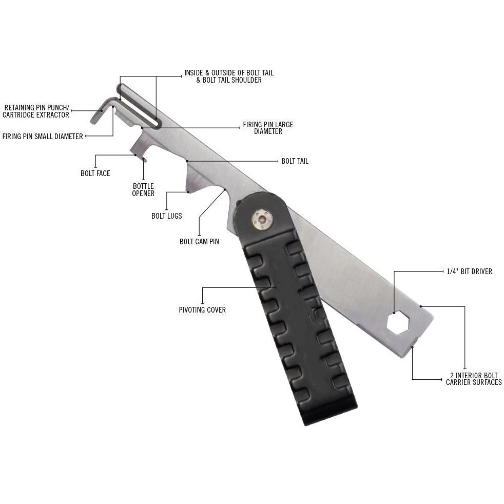 Охотничий AR15 винтовочный скребок BCG инструмент для удаления углерода. 223/5. 56 AVAR15S VI04009