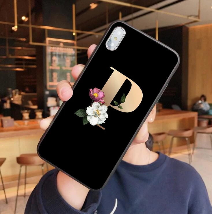TPU На выбор для IPhone X 10 с буквенными цветами черный мягкий Уретановый Термопластик(tpu) чехол для iPhone X S MAX XR 6 6S 7 8 Plus высококачественный чехол для телефона с принтом - Цвет: TPU
