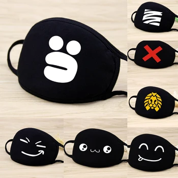 

5pcs Dustproof Mouth Mask Pop Anime Mask Cotton Face Mouth Mask Cartoon Face Reusable Fabric Anti Pollution Mask Party Mask