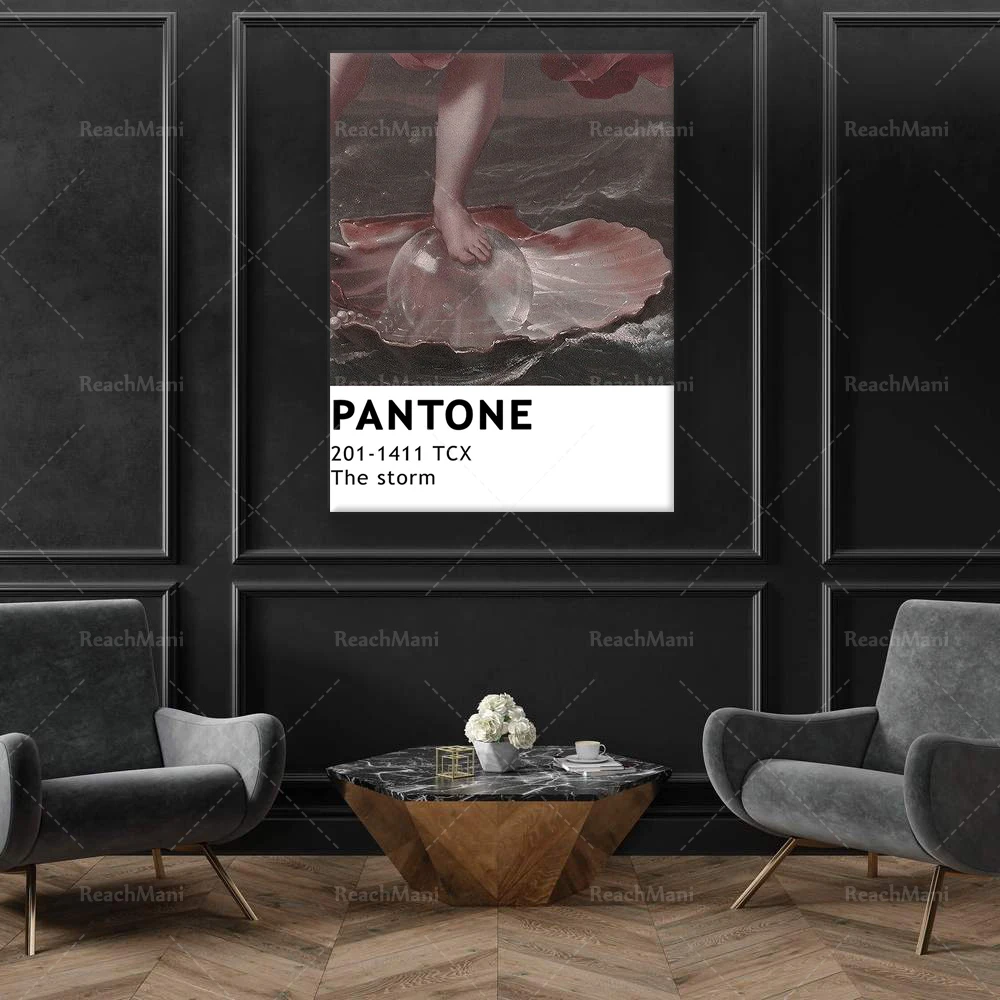 Poster Pantone Ocean, Stampa Di Pittura, Stampa Pantone Di Moda, Poster Estetico, Poster Vintage Pantone, Poster Rococò