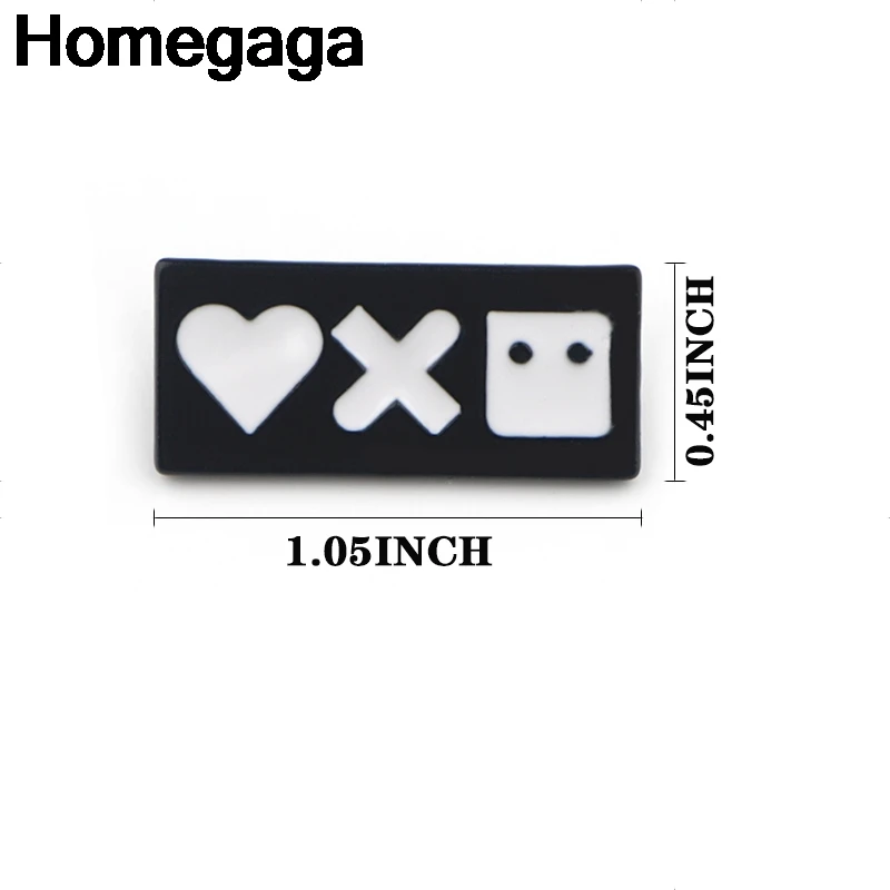Homegaga любовь смерти роботы цинковые булавки para рюкзак одежда медаль для сумки рубашки шляпы значки броши для мужчин и женщин D2265