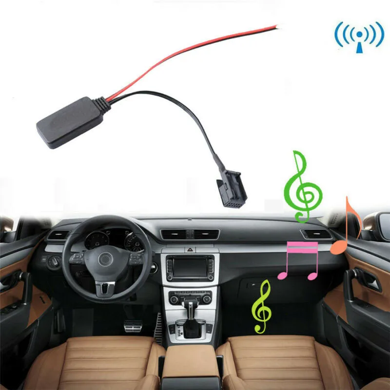 

Bluetooth Receiver Module Adapter Replacement For BMW X5 X3 Z4 E83 E85 E86 Connector AUX-in 12-Pin Car Durable