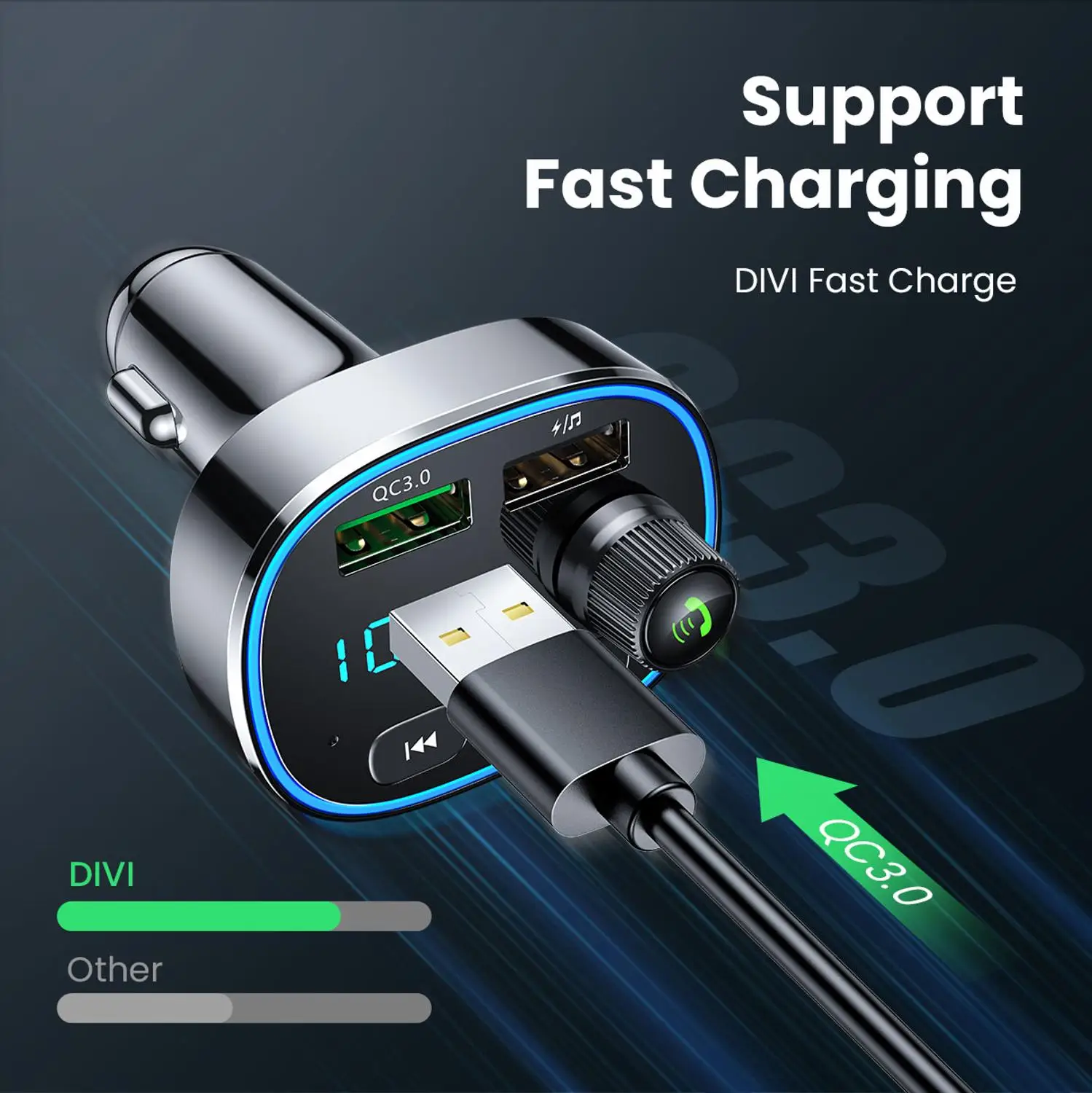 Fm-передатчик модулятор Bluetooth Handsfree автомобильный комплект аудио MP3 плеер с 3.4A двойной USB автомобильный fm-передатчик зарядное устройство для телефона