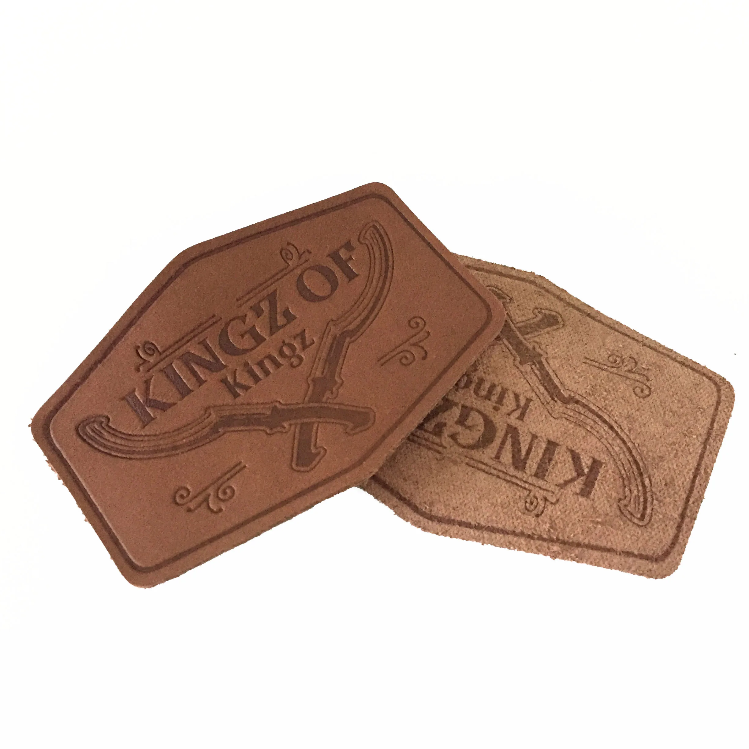 Custom Real Leather Patches (Real Leather/PU - Debossed or Embossed)