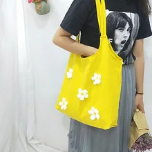 Женская маленькая Цветочная сумка-тоут для путешествий на открытом воздухе, Холщовая Сумка На Одно Плечо J9