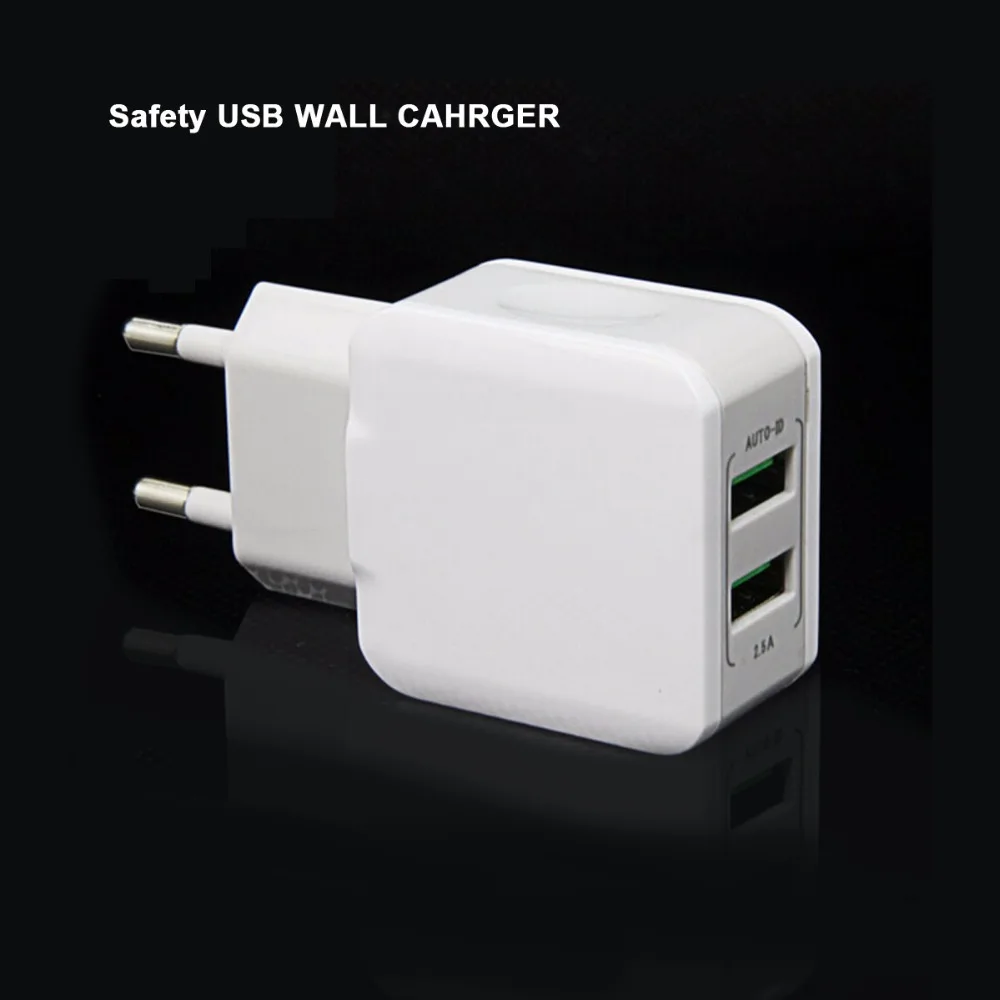 2.5A быстрое QI зарядное устройство для мобильного телефона iphone apple fast 2 usb настенное зарядное устройство EU US планшет для Xiaomi IPad зарядное устройство LG