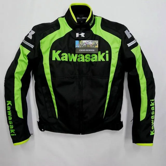 

New Arrival men jacket winter automobile race clothing motorcycle for kawasaki clothing thermal removable liner flanchard