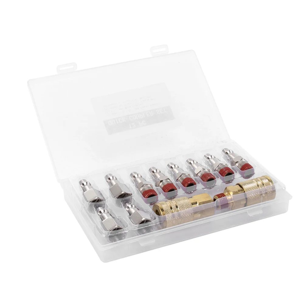12 в 1 1/4 NPT Air Coupler Plug Set пневматическая трубка Push in Male Female быстроразъемные