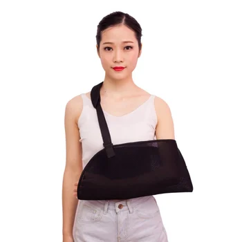 

Breathable Medical Mesh Shoulder Arm Sling Elbow Brace Support Adjustable Split Strap