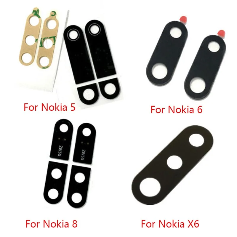 Стеклянная крышка объектива задней камеры для Nokia 5 6 8 X5 X6 X7 3 1 7 Plus с защитной