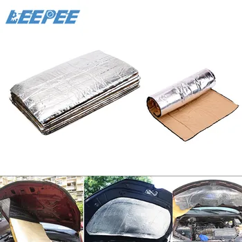 

LEEPEE 12 Piece/Set Tri-layer Fiberglass Rubber Sponge 50*30cm 5mm Car Firewall Sound Deadener Pad Heat Insulation Deadening Mat