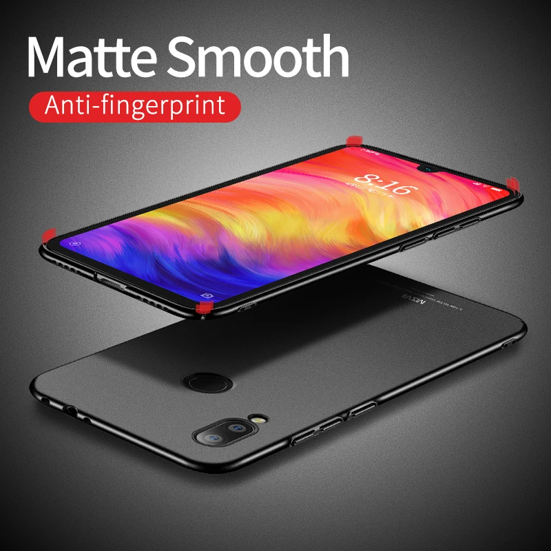 Xiomi для Xiaomi Redmi Note 8 7 6 5 Pro Чехол Msvii тонкий Матовый для Xiaomi Redmi Note 4 4X7 8 чехол с металлическим держателем