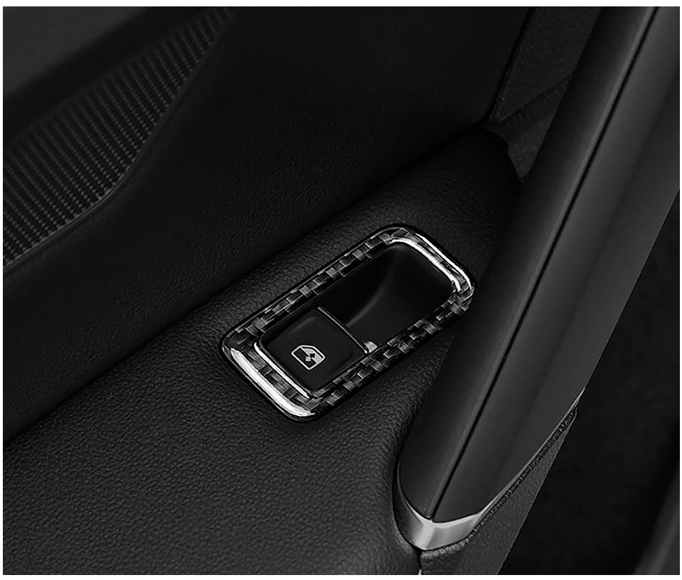 Для Volkswagen, для Golf, углеродное волокно, кнопка Подъема Окна, декоративные наклейки, декоративные Чехлы для автомобиля, Стайлинг-, автомобильные аксессуары