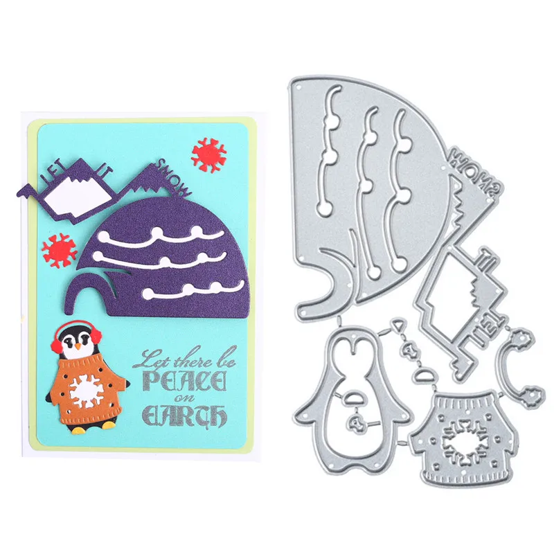 

InLoveArts Dies Christmas Penguin Cute Metal Cutting Dies New 2019 Card Making Scrapbooking Embossing Stencil Die Cut Decoration