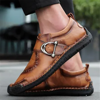 

new large size men's shoes autumn and winter casual Cowhide leather shoes Running zapatos de hombre sneakers mens shoes