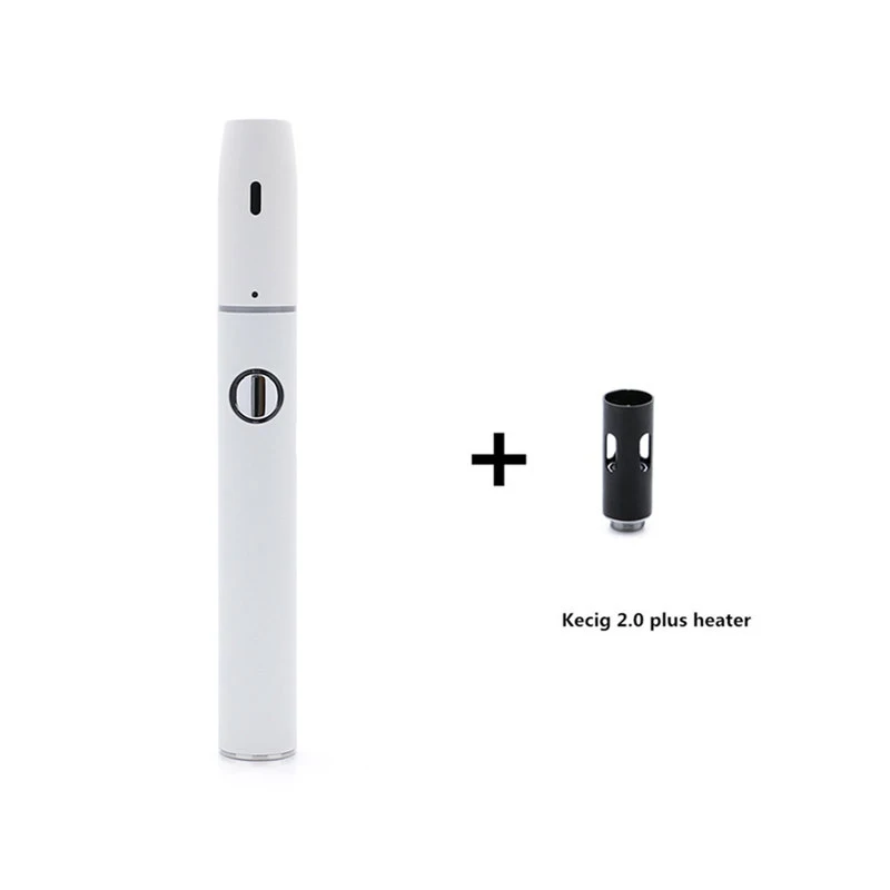 white 1 Kamry Kecig 2,0 plus, не горит, улучшенная версия, аккумулятор 650 мАч, электронная сигарета для нагрева табака, картридж - Цвет: white 1