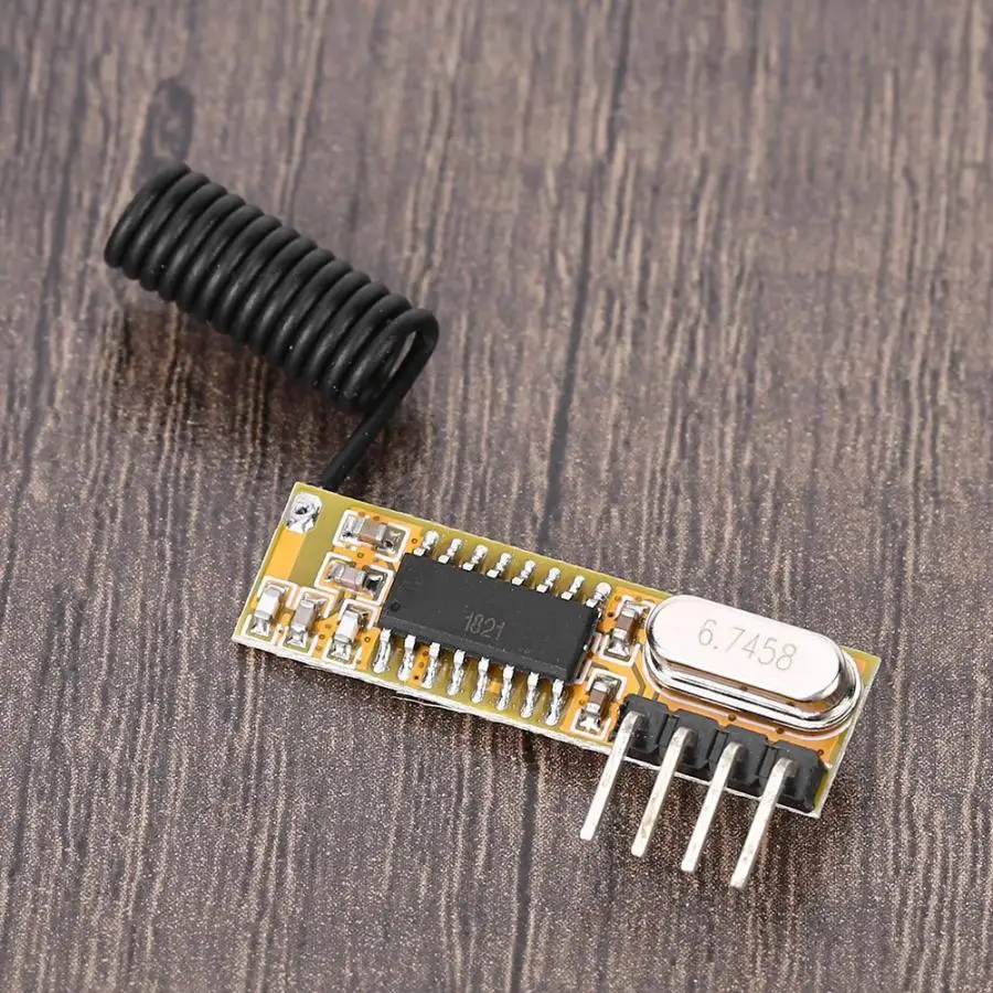 433 мгц радиочастотный Супергетеродинный беспроводной приемник модуль аксессуар DC5V