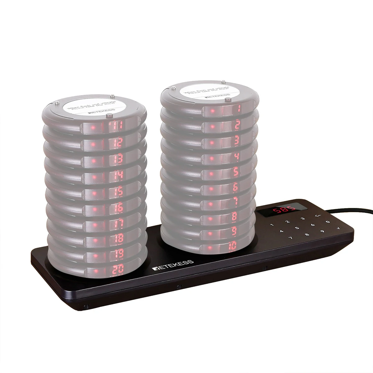 Wireless Calling System Retekess 1Pcs Keypad Transmitter For TD163 Restaurant Pager Wireless Calling Queuing System Coffee Shop Bar Food Truck Hotel