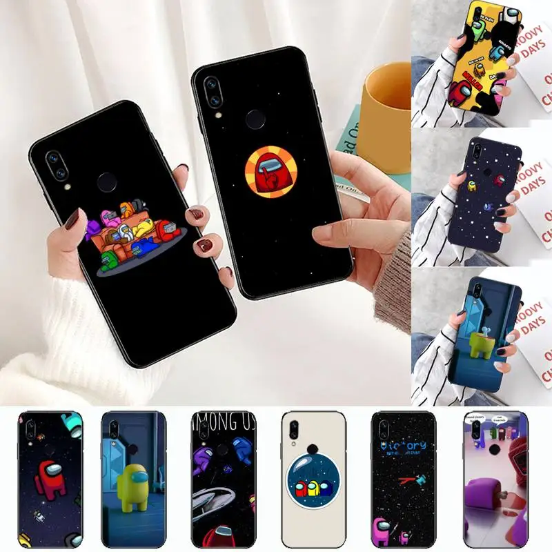 

among us hot funny game Phone Case For Xiaomi Redmi Note 4 4x 5 6 7 8 pro S2 PLUS 6A PRO