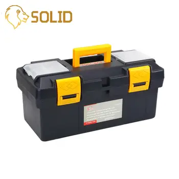 

17" Two-layer Plastic Box Large Storage For Tools Components Daily Necessities The Vehicular Multifunction Tool Box