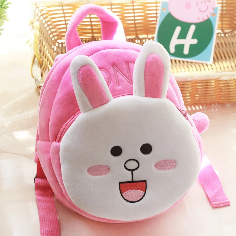 Rabbit2 Новые школьные сумки с мультяшной собакой для детей, милый мягкий плюшевый рюкзак для мальчиков и девочек, детские школьные рюкзаки, лучший подарок, дорожные сумки - Цвет: Rabbit2