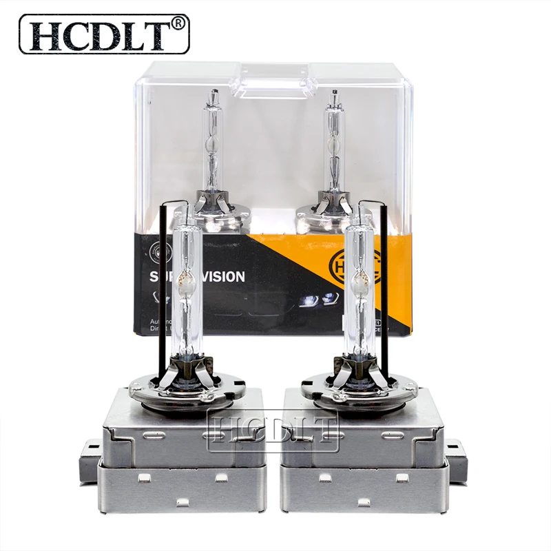 HCDLT Super Fast Bright Original 35W Xenon D1S 55W HID Bulb Lamp With Metal Base 5000K 4300K 8000K 6000K D3S HID Car Xenon Lights