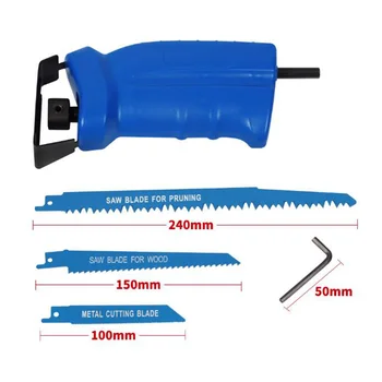 

3 Pieces Electric Drill Attachment Cutting Wood Metal Saw Blades Cutters Reciprocating Saws Electric Saw