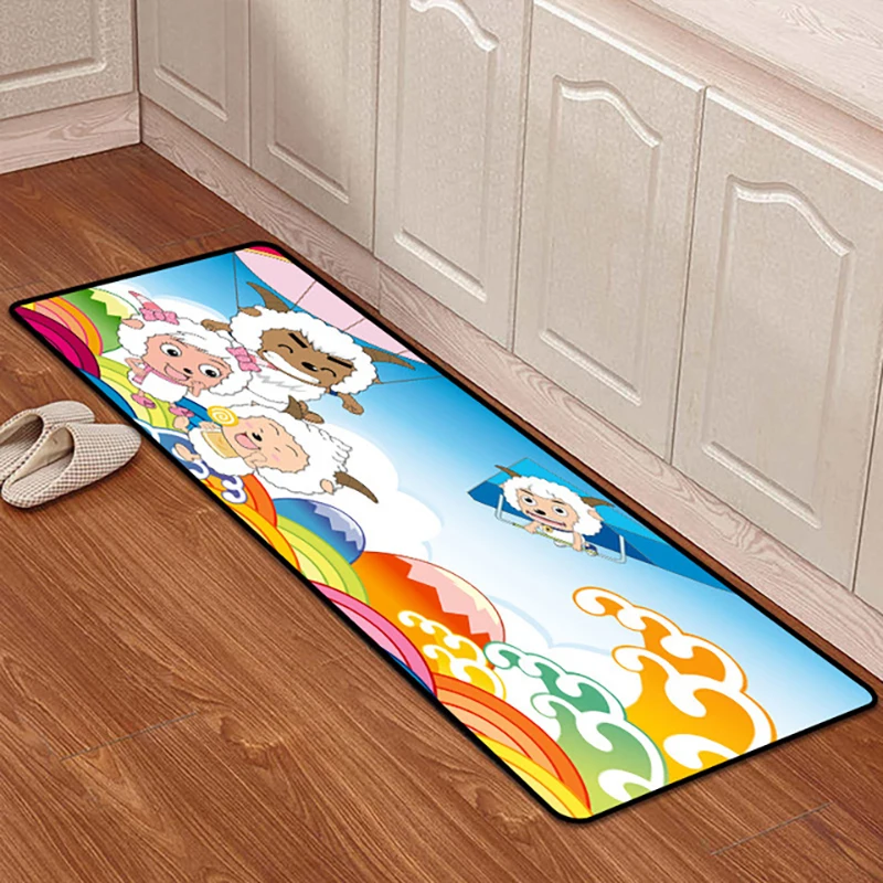 Mat for Kitchen Long Anti-slip Carpet Cartoon Door Mats Floor Rug In Bath Bedroom Rugs Outdoor Carpets Entrance Front Doormat