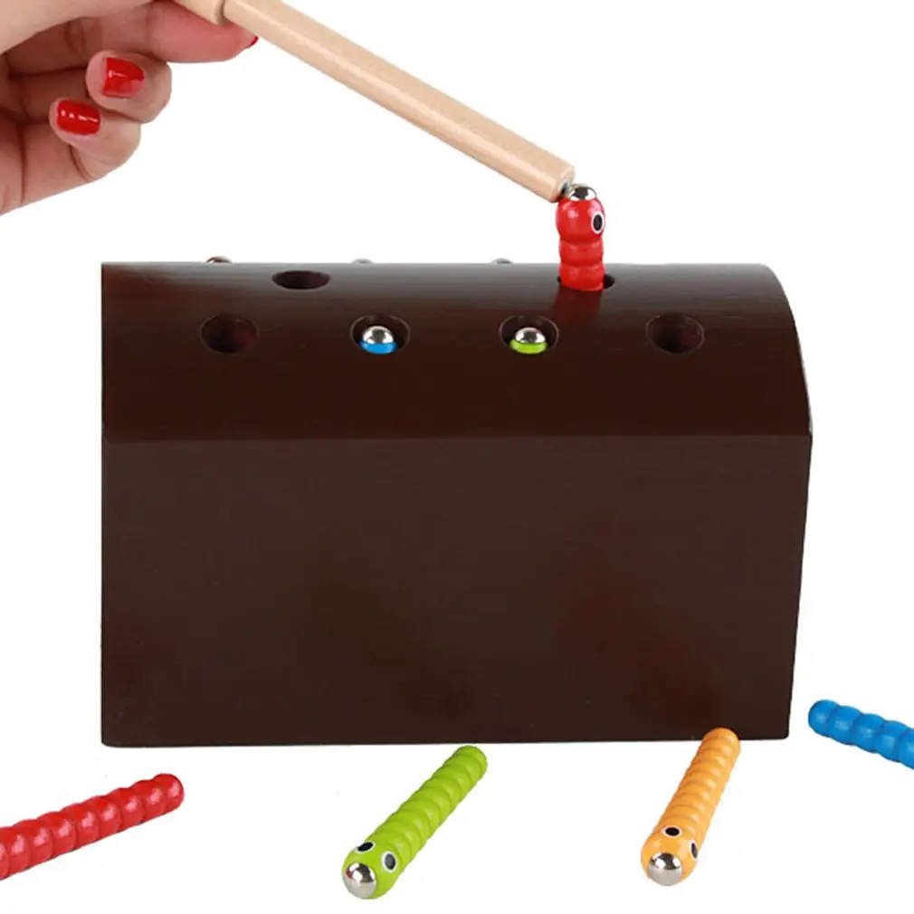 2019 новый деревянный пазл 3D пазл для раннего развития ловля червя игра-мозаика Пазлы для детей деревянные игрушки для малышей