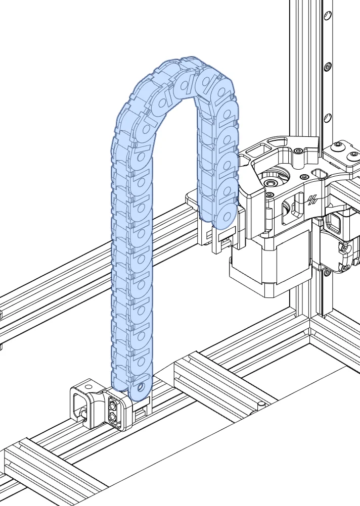 Correntes de cabos para impressora 3D VORON
