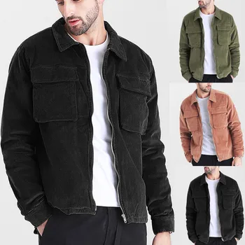 

Purchasing 2019 hot sale Mens Autumn Fashion Coat Casual Long Sleeve Solid Tops Corduroy Casual Blouse fashion