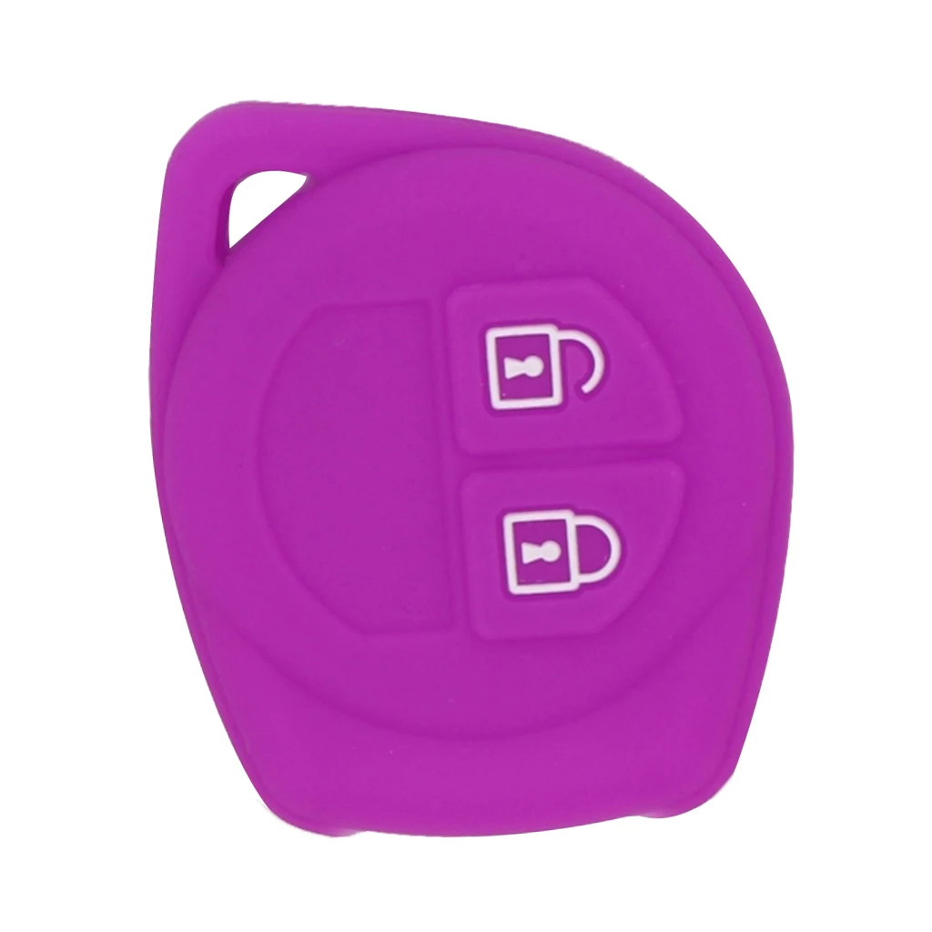 Silicone Protective Key Fob Case Cover Keyless Jacket Protector Holder Purple