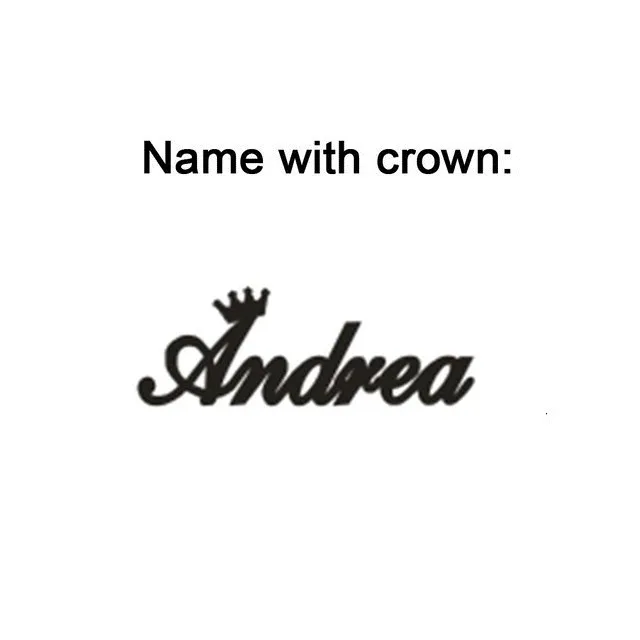 Name with Crown Персонализированные открытые регулируемые именные браслеты для женщин и мужчин Pulseiras Sieraden серебряный браслет из нержавеющей стали - Окраска металла: Name with Crown