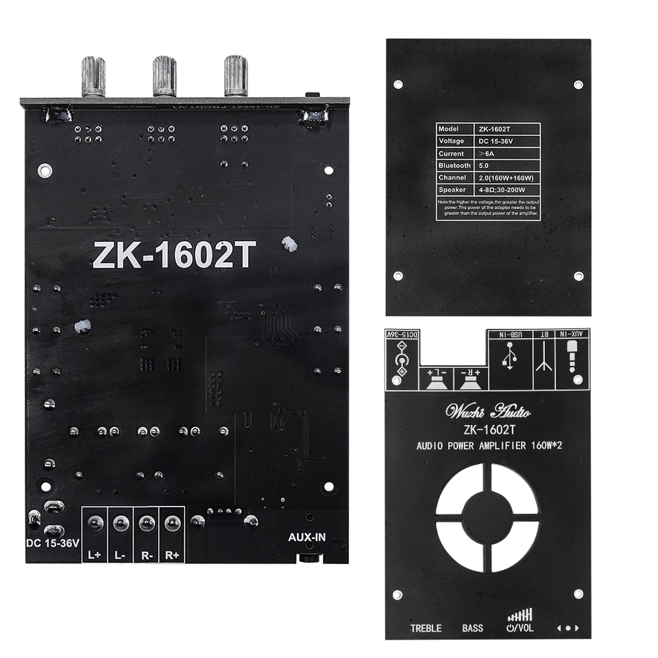 ZK-1602T TDA7498E Bluetooth 5.0 Subwoofer Amplifier Board 2*160W