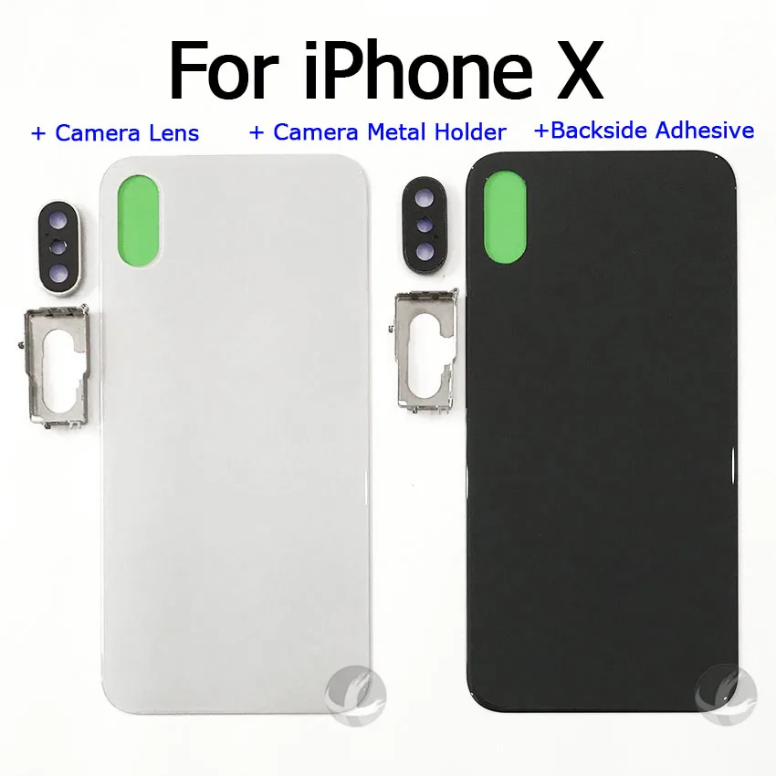 Задний корпус с объективом камеры + металлический держатель клей для iphone X XS Max XSM