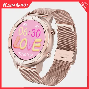 

2020 Smart Watch ECG Measurement 1.28" Screen Heart Rate Blood Pressure Monitor IP68 Waterproof Smartwatch Connect Women Girl