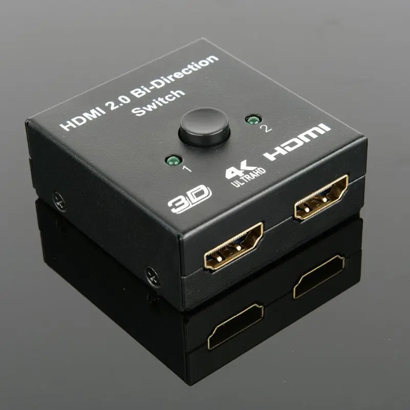 2x1 или 1x2 2 порта Ultra HD 4K HDMI переключатель двунаправленный коммутатор сплиттер с HDCP сквозной для HDTV Blu-Ray DVD спутниковый